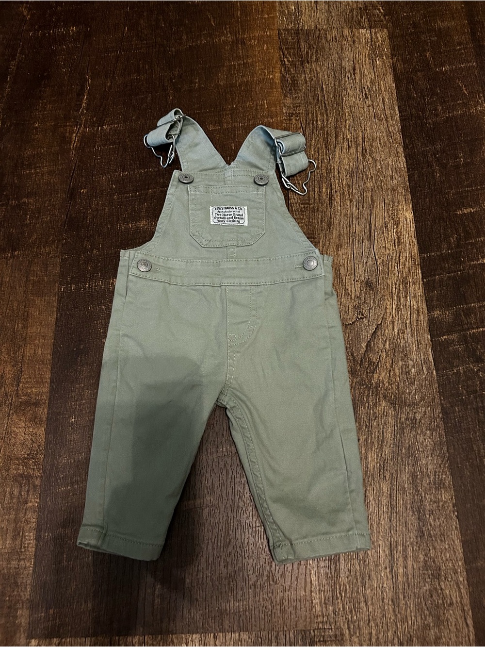 Levi's Olive Green Kids Overalls